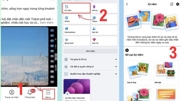 Xem lại các kỷ niệm trên Facebook