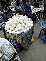 Fufu được bày bán trên các con phố ở Lagos