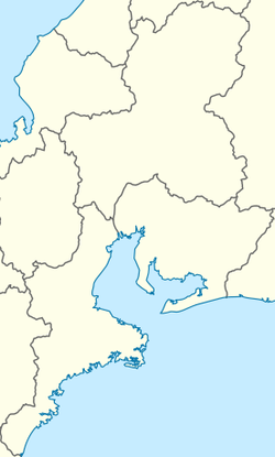 Minami trên bản đồ khu vực Tōkai