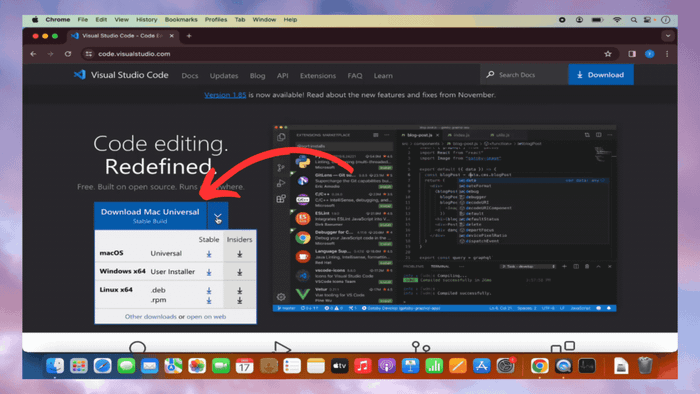 Tải Visual Studio Code cho MacBook