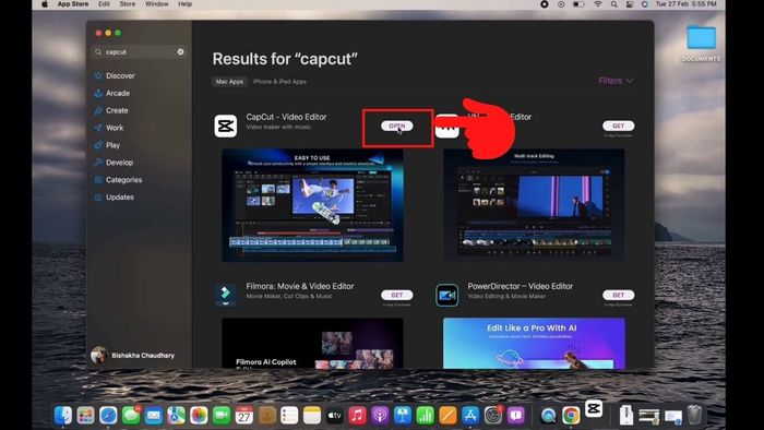 Hướng dẫn tải CapCut cho MacBook - bước 3