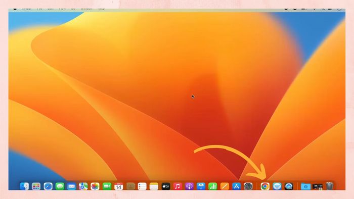 Khởi động trình duyệt Google Chrome trên máy Mac