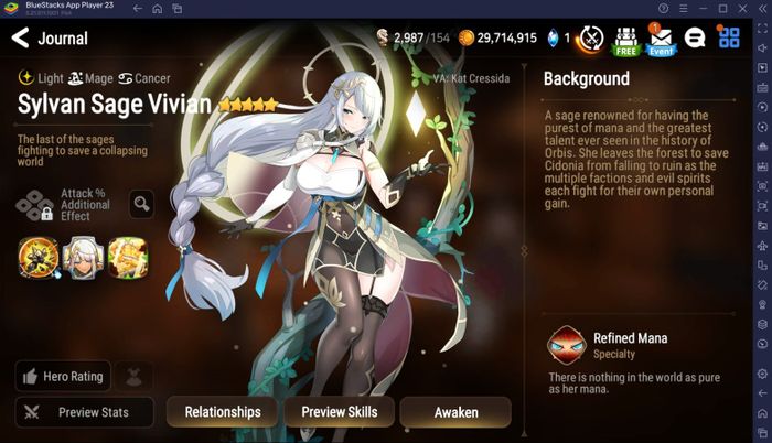 Danh sách xếp hạng các anh hùng mạnh mẽ nhất trong Epic Seven năm 2024