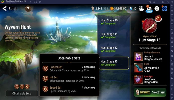 Hướng dẫn chiến thuật săn Wyvern, Golem, Banshee và Azimanak cho người chơi mới trong Epic Seven.