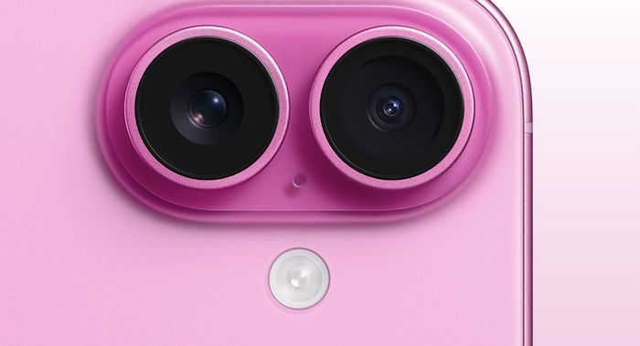 iPhone 16 chỉ được trang bị hệ thống camera kép phía sau. Ảnh: Apple