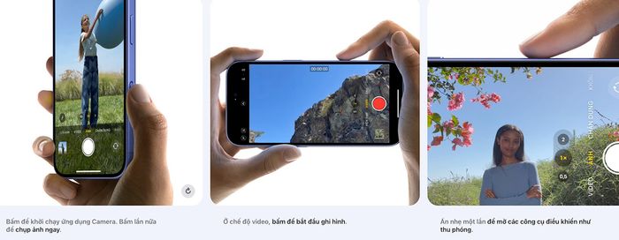 Các tính năng thú vị của nút Camera Control. Ảnh: Apple