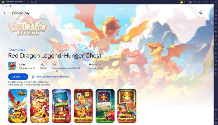 Tham gia chơi Red Dragon Legend-Hunger Chest trên PC với BlueStacks