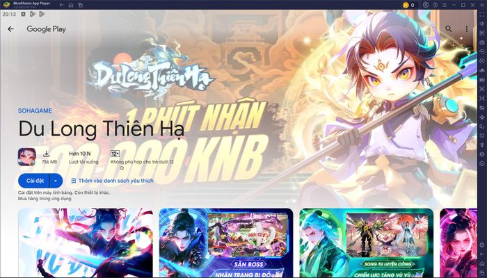 Chơi game nhập vai tiên hiệp 3D Du Long Thiên Hạ trên PC bằng BlueStacks