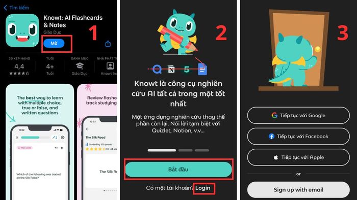 Hướng dẫn tải Knowt trên điện thoại bước 3