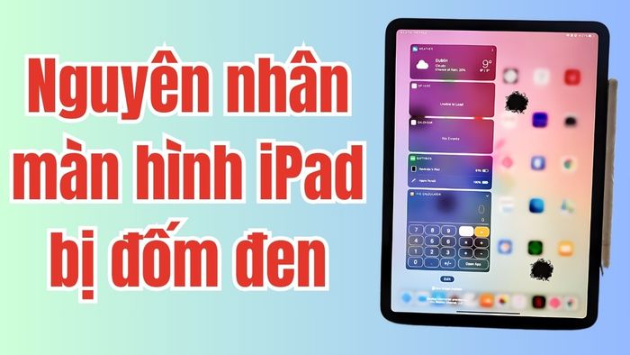 Lý do màn hình iPad xuất hiện đốm đen