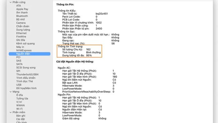 Hướng dẫn kiểm tra pin MacBook mà không cần phần mềm