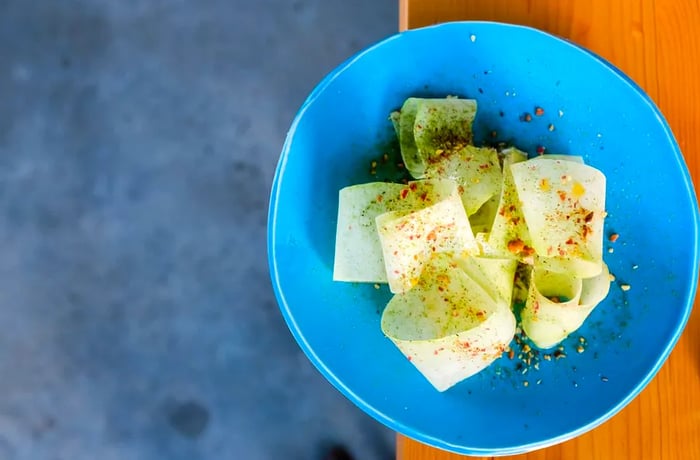 Emmer & Rye’s kohlrabi with crab