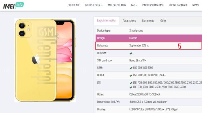 Hướng Dẫn Kiểm Tra Ngày Kích Hoạt iPhone Qua IMEI – Bước 3