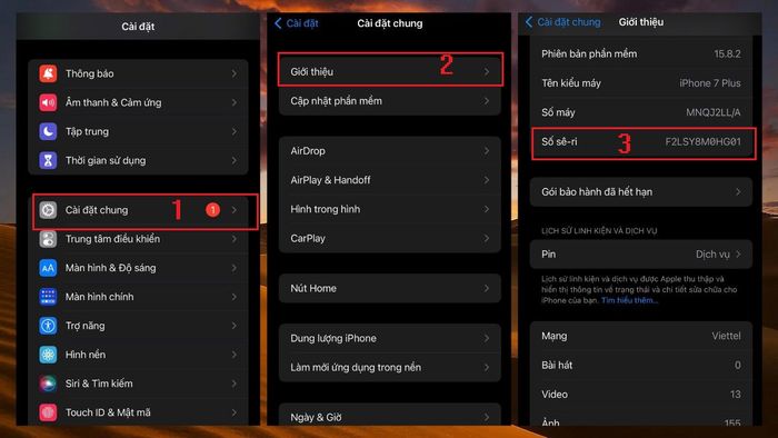 Hướng dẫn kiểm tra ngày kích hoạt iPhone qua số Seri – Bước 2