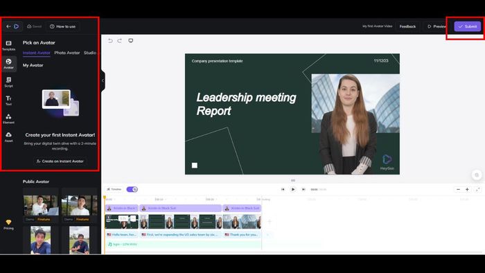 Hướng dẫn sử dụng HeyGen AI để tạo video - Bước 3