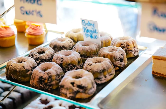 A selection of mini bundt-shaped kooglhoupfs