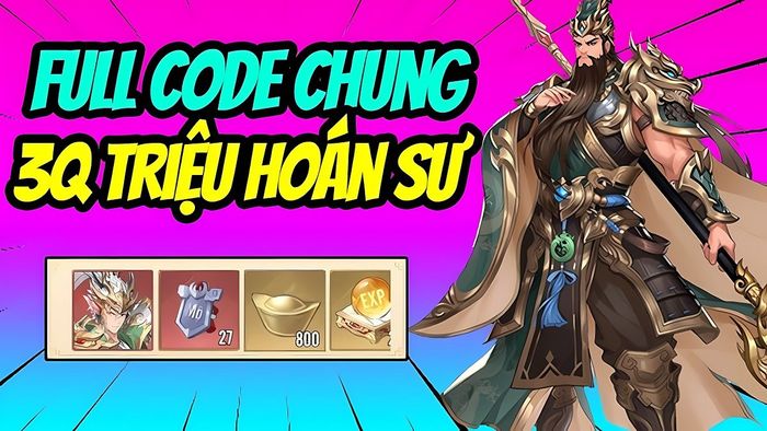 mã code 3Q Triệu Hoán Sư