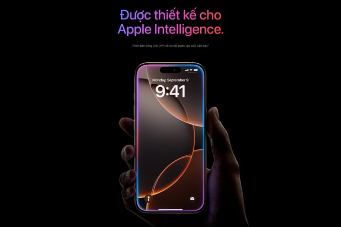 Dòng iPhone 16 Series được trang bị 8GB RAM để tối ưu hóa hoạt động với Apple Intelligence. Ảnh: Apple