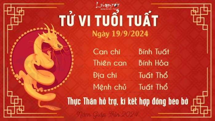 Tử vi hàng ngày 19/9/2024 - Tuất