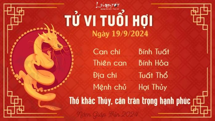 Tử vi hàng ngày 19/9/2024 - Hợi