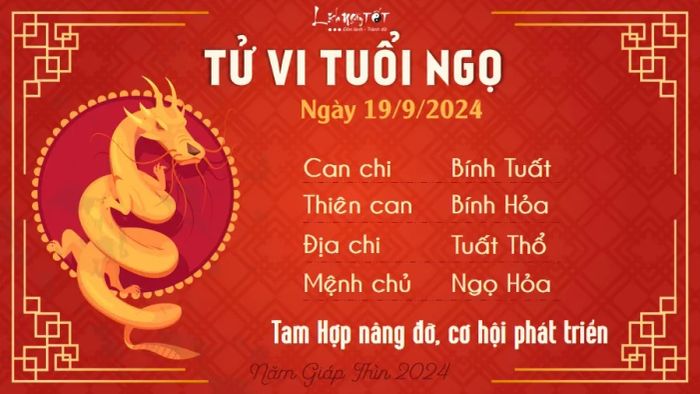 Tử vi hàng ngày 19/9/2024 - Ngọ