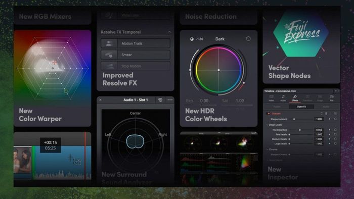 Chức năng nổi bật của Davinci Resolve