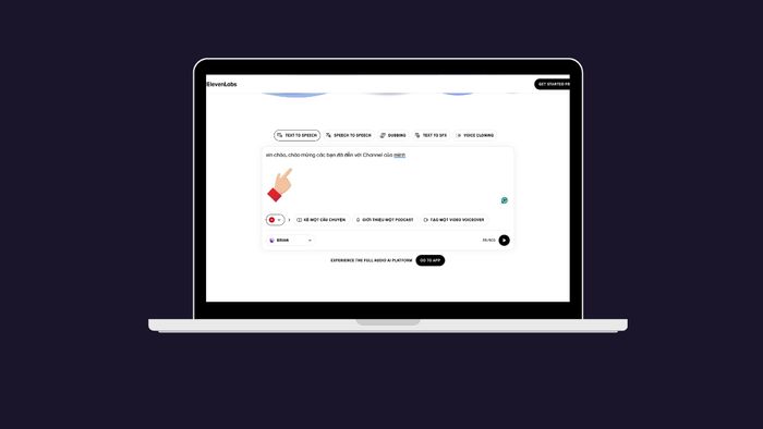 Hướng dẫn tạo giọng nói AI từ văn bản với Elevenlabs - bước 1