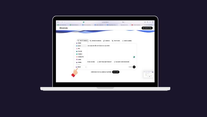 Hướng dẫn tạo giọng nói AI từ văn bản với Elevenlabs - bước 3