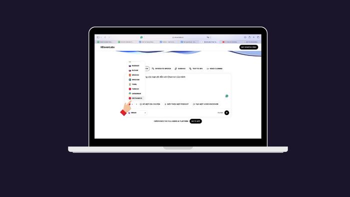 Hướng dẫn tạo giọng nói AI từ văn bản với Elevenlabs - bước 2