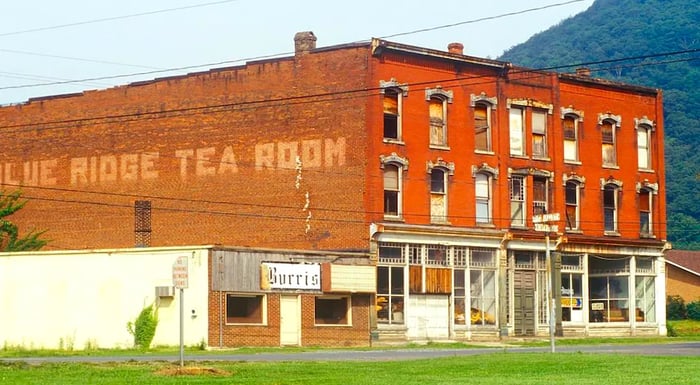 The Blue Ridge Tea Room.