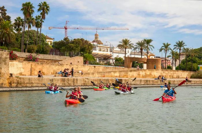 Kayak Sevilla offers kayaking tours on the Guadalquivir River.