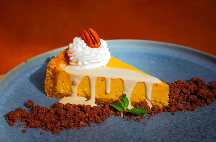 spicy pumpkin cheesecake at Soby's, Greenville, South Carolina