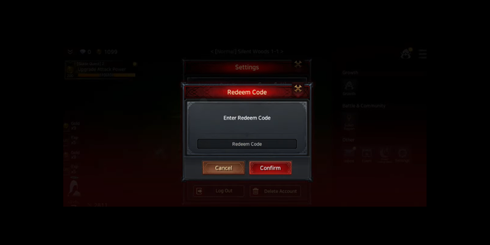 cách nhập code Immortal Rising 2 - bước 3
