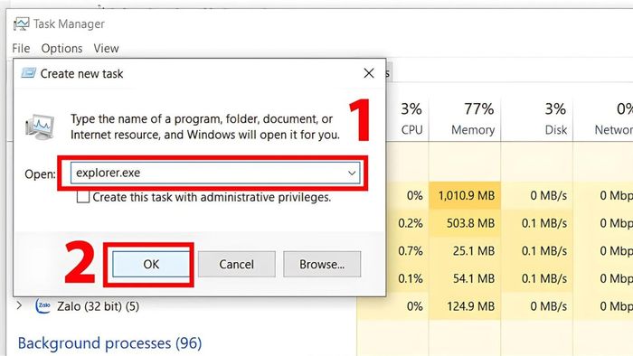 Cách khắc phục máy tính không vào được Windows với màn hình đen - bước 3