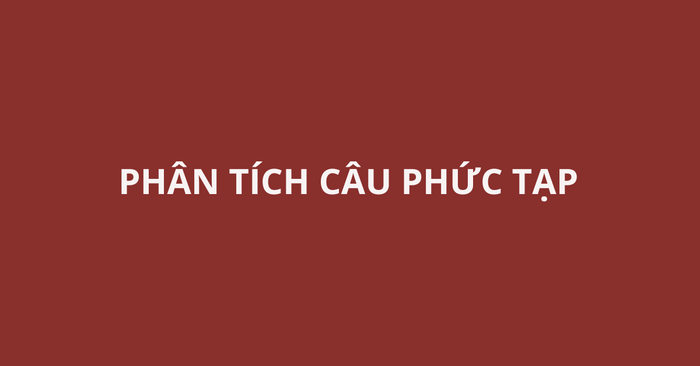 Phân tích các câu phức tạp