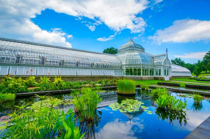 A view of the beautiful Phipps Conservatory in Oakland, Pittsburgh.