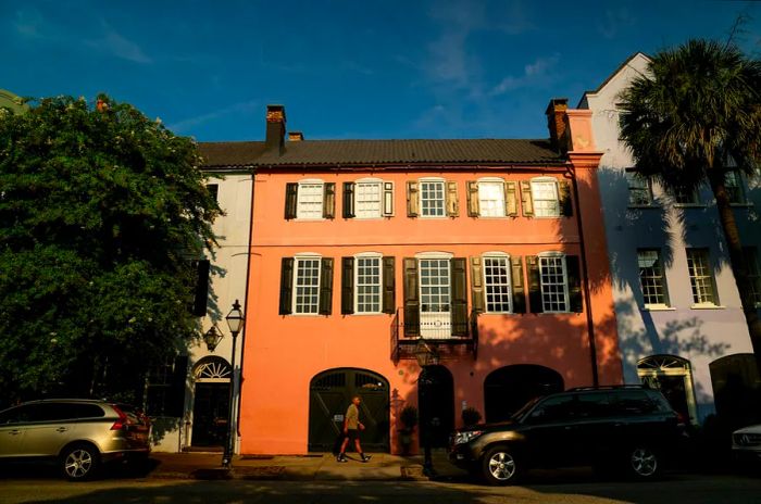 Rainbow Row, Charleston, SC.