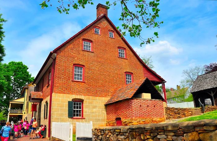 School children explore the historic C. Winkler Bakery, which dates back to 1800, in Old Salem.