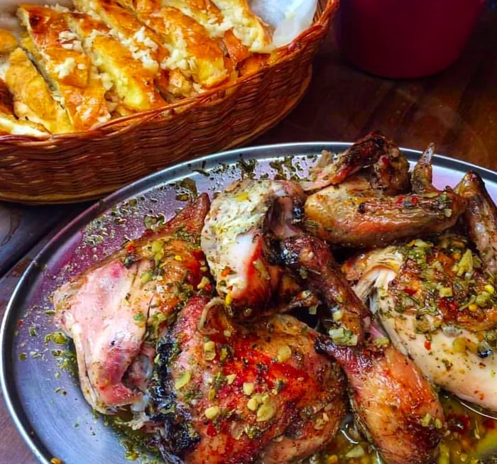 A dish featuring roasted chicken.