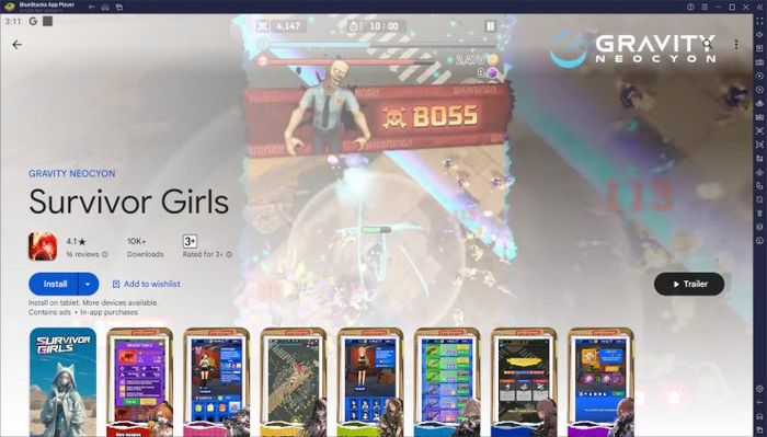 Tham gia chơi game nhập vai Những cô gái sống sót trên PC qua BlueStacks