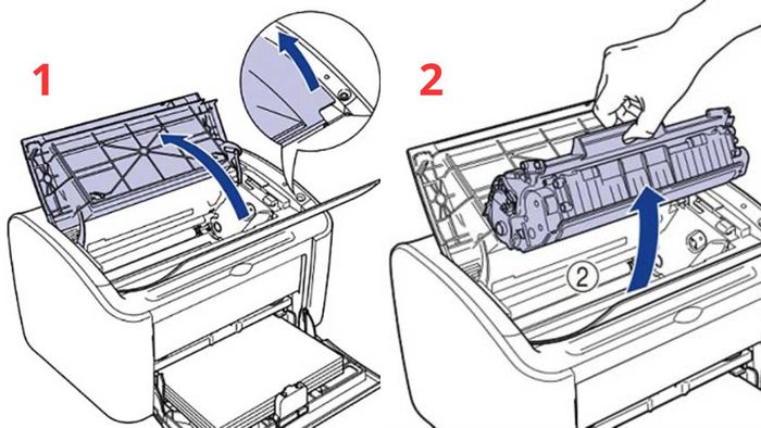 hướng dẫn sửa máy in Canon 2900 bị kẹt giấy