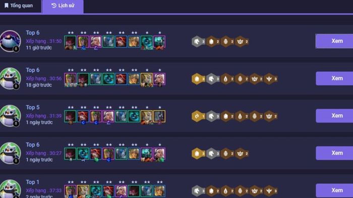 Hướng dẫn xem lại trận đấu TFT trên tftactics.io bước 3