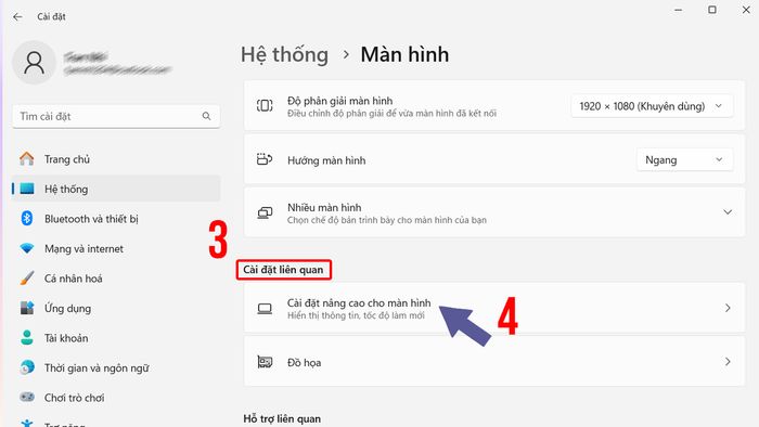 Thay đổi tần số quét giúp hạn chế tình trạng máy tính bị giật.