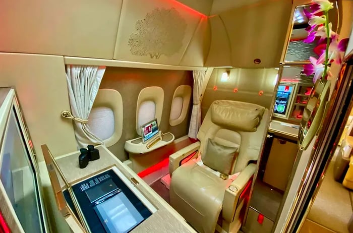 Emirates' new 777-300ER product is among the most luxurious available.