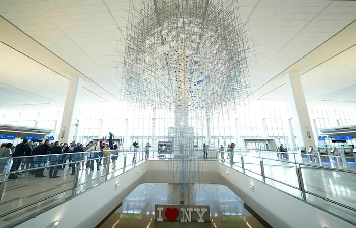 LaGuardia Airport’s newly updated Terminal B, located in Queens, New York City