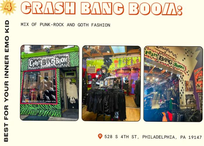 Punk-inspired attire showcased at Crash Bang Boom