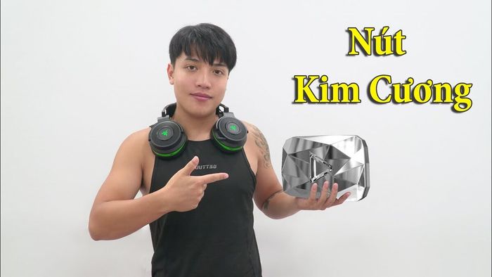 nút kim cương đỏ của youtube