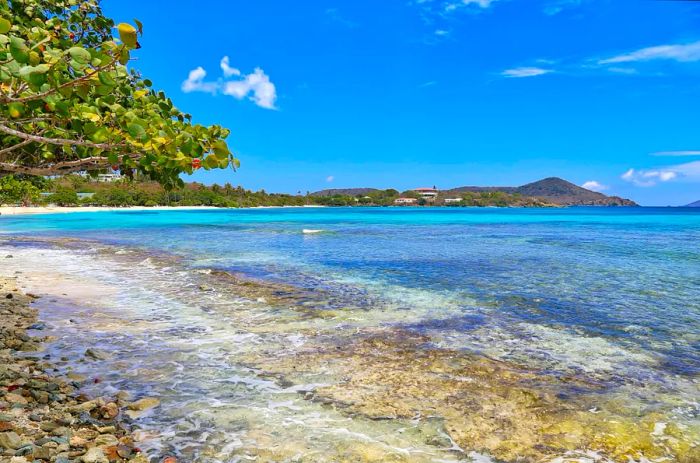 The renowned Sapphire Beach on St. Thomas island