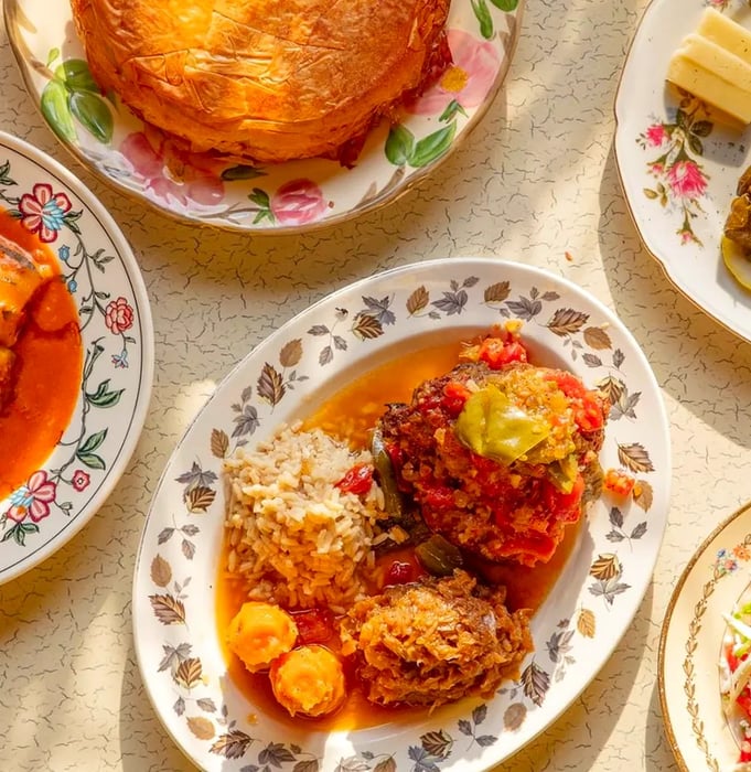 An assortment of Serbian delicacies beautifully arranged on a platter.