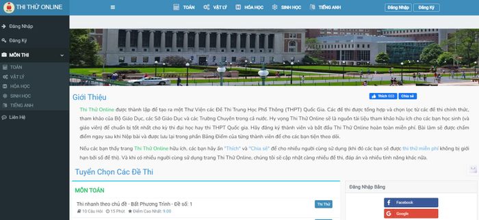 Hình ảnh của Thi Thử Online 2